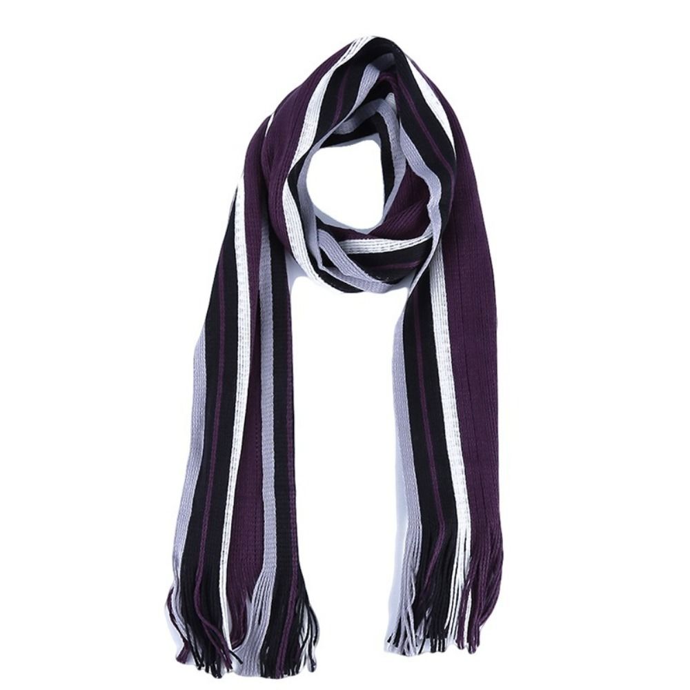 Cashmere Men Striped Scarf Fas - Wool Scarf Men 评论和价格