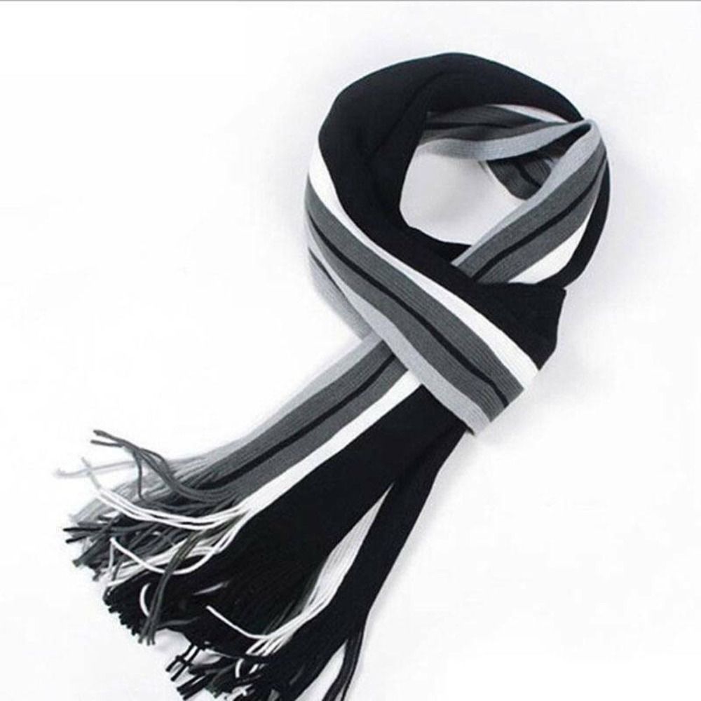 Cashmere Men Striped Scarf Fas - Wool Scarf Men 评论和价格