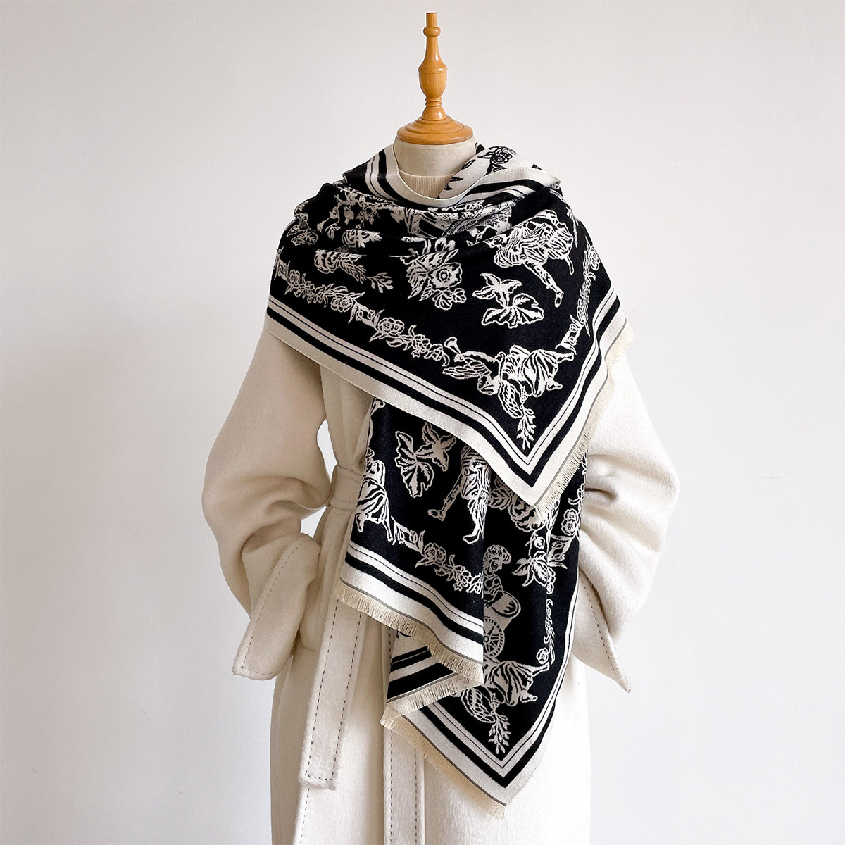 Scarf Female Hijab Pashmina Ba - Cashmere Pashmina Wrap 评论和价格