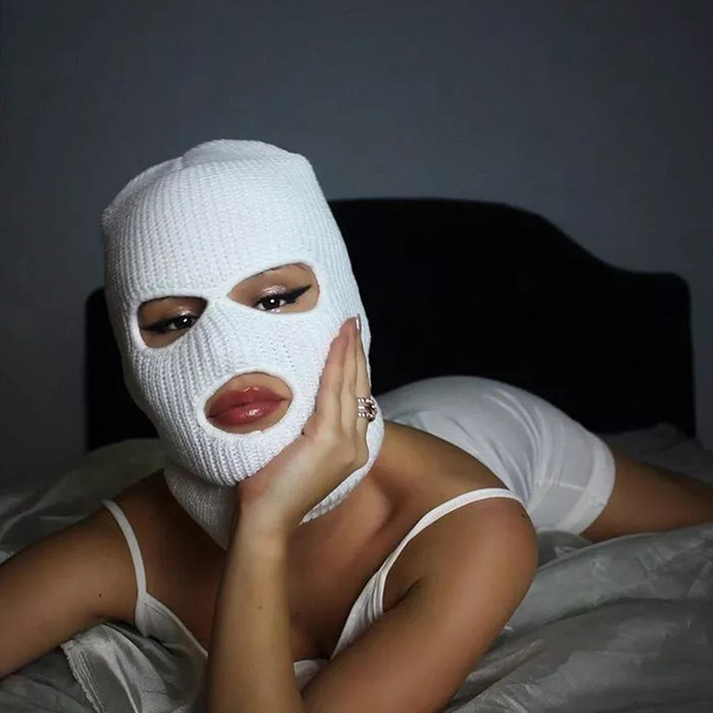New Fashion 3-Hole Knitted Ful - Balaclava Ski Mask 评论和价格