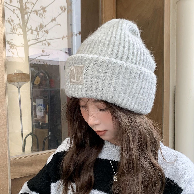 Large Head Size Woolen Hat for - Knit Beanie Hat Warm 评论和价格