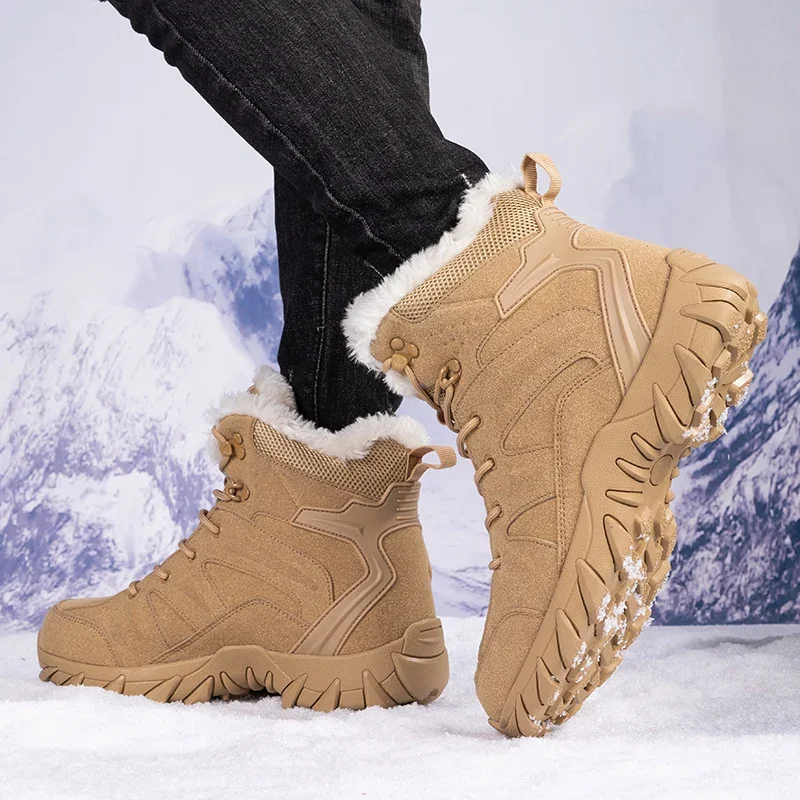 Men Winter Tactical Boots Lace - Waterproof Winter Boot 评论和价格