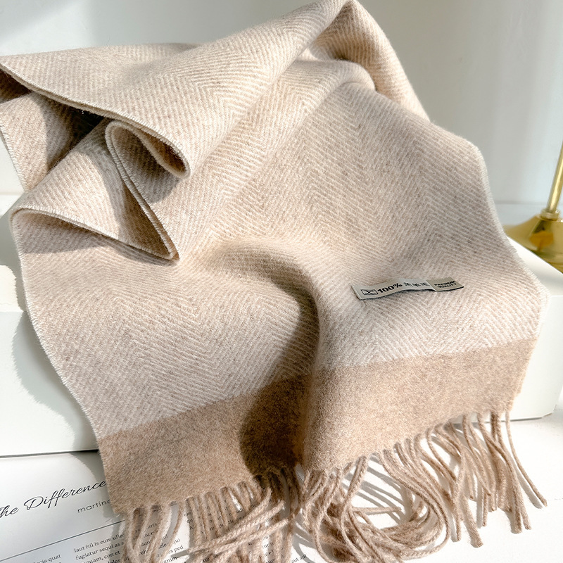 100% Pure Wool Scarf Women Men - Wool Scarf Men 评论和价格