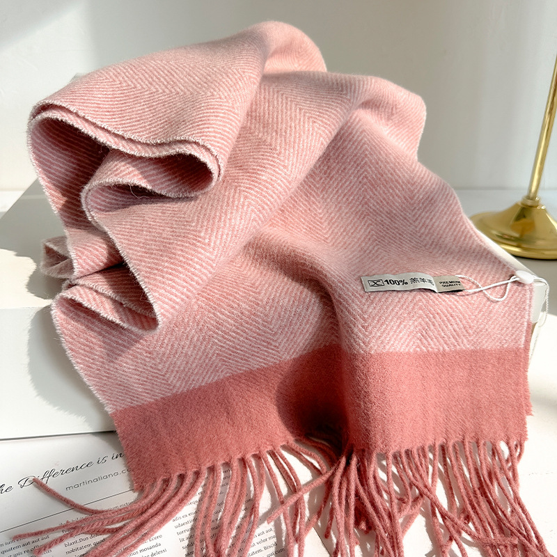 100% Pure Wool Scarf Women Men - Wool Scarf Men 评论和价格
