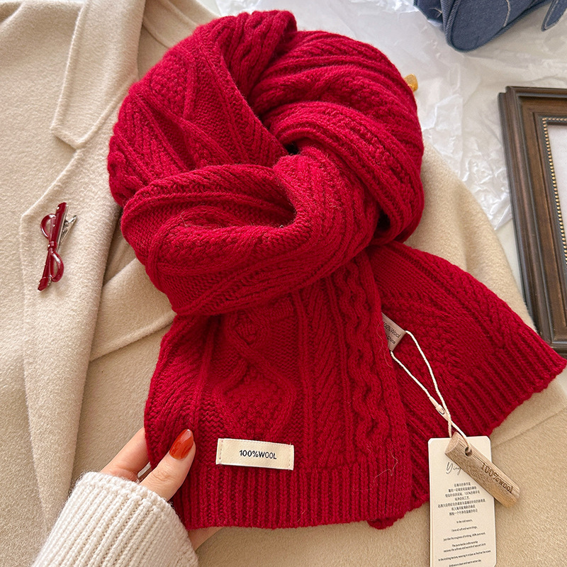 Luxury 100% Wool Scarf Women M - Wool Scarf Men 评论和价格